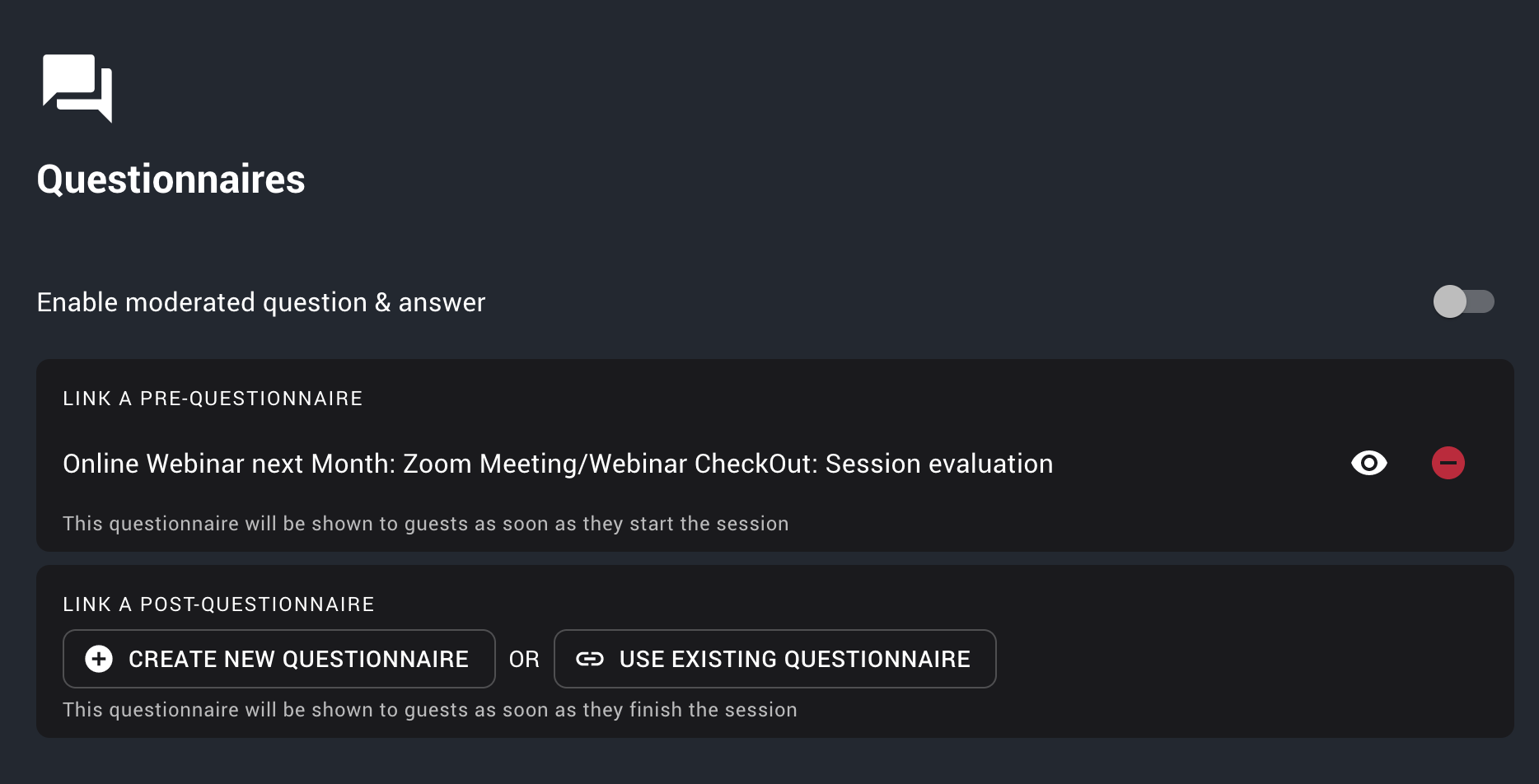 edropin-session questionnaires